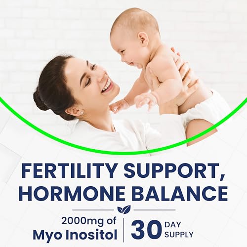 Inositol Supplement Myo-Inositol & D-Chiro Inositol 120 Capsules 2000mg 40:1 Ratio High Vita MiracleUS supplements