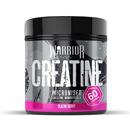 Warrior Creatine Monohydrate Powder – 300g – Micronised for Easy Mixing and Consumpti WarriorUS supplements