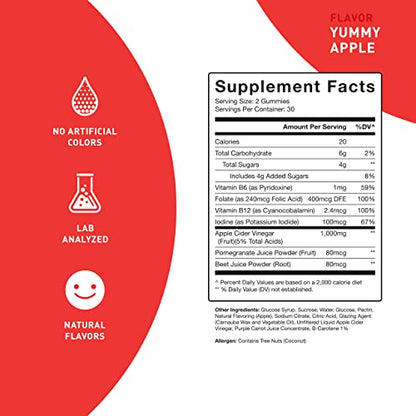 PUREFINITY Apple Cider Vinegar Gummies – Raw, Natural, Unfiltered ACV from The Mother PUREFINITYUS supplements