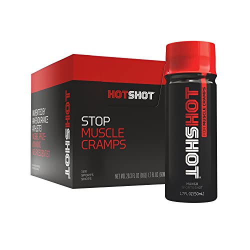HOTSHOT Sports Shot Muscle Cramp Relief, All Natural Liquid Sports Drink, Scientifically HOTSHOTUS supplements