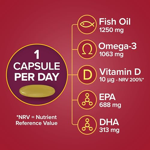 Seven Seas Omega-3 Fish Oil, Max Strength, Omega 3 + Vitamin D For Whole Body Health Seven SeasUS supplements