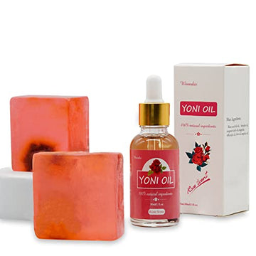 Yoni Soap Bars Vaginal Wash & Natural Yoni Oil Set Of 3, Ph Balance Eliminates Odor for Women WovarkieAu supplements