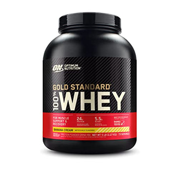 Optimum Nutrition Gold Standard 100% Whey Protein Powder, Banana Cream, 5 Pound Optimum NutritionUS supplements