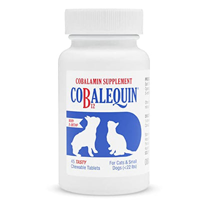 Nutramax Cobalequin B12 Supplement for Cats and Small Dogs, 45 Count (Pack of 1) Nutramax LaboratoriesUS supplements