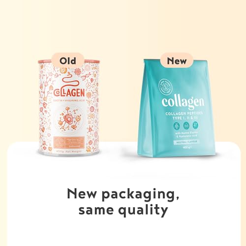 Collagen Powder with Hyaluronic Acid 400g - Collagen Peptides Supplement + Amino Acids Alpha FoodsAu supplements
