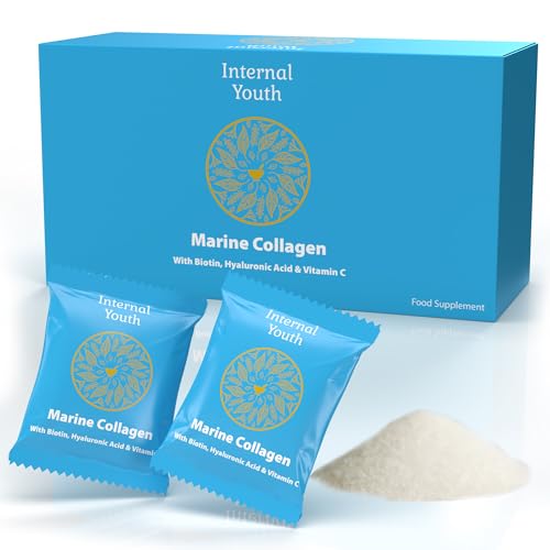 Marine Collagen Powder 10000mg with Hyaluronic Acid Biotin and Vitamin C A D3 E - Collagen Internal YouthAu supplements