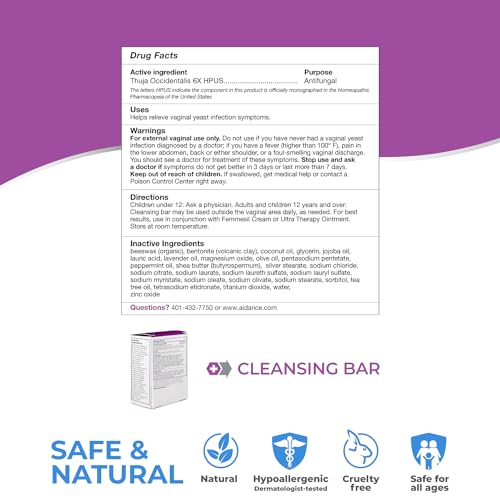 Femmesil Vaginal Soap for Relief from Yeast Infections for Women, Vaginal Itch & Irritation AidanceAu supplements