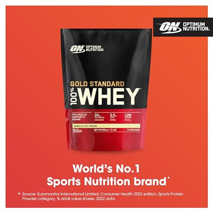 Optimum Nutrition Gold Standard 100% Whey Muscle Building and Recovery Protein Powder Optimum NutritionUS supplements