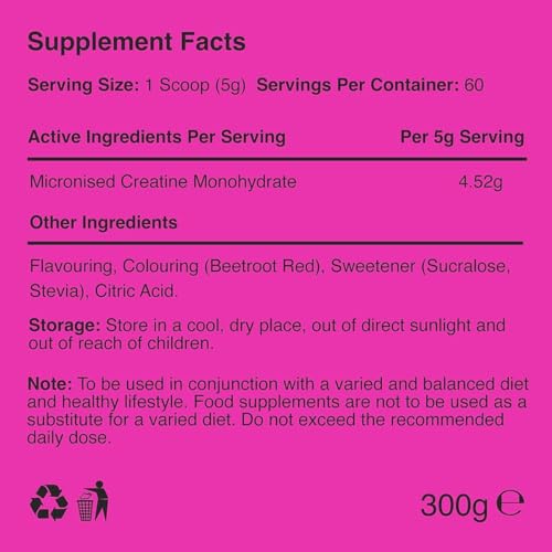 Warrior Creatine Monohydrate Powder – 300g – Micronised for Easy Mixing and Consumpti WarriorUS supplements