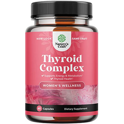 Advanced Thyroid Support for Women with Ashwagandha - Adaptogenic Thyroid Supplement Natures CraftUS supplements