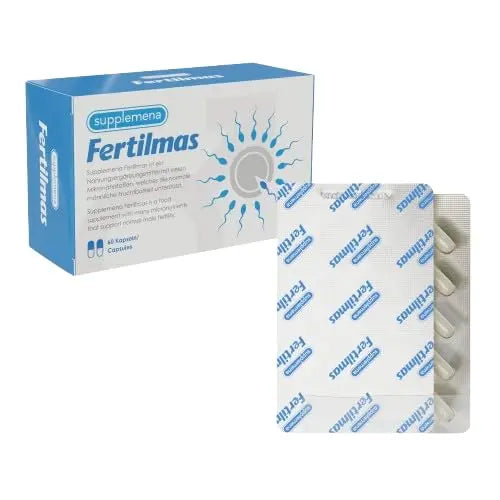 Fertilmas Natural Fertility Support for Men | L-Carnitine, Zinc, Vitamin D3, and Folic Acid | Couples TTC Supplement for Reproductive Health | SupplemenaAu supplements