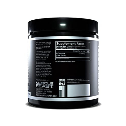 Muscle Feast Premium Vegan L-Citrulline Powder, Enhance Muscle Pumps, Improve Muscle Muscle FeastUS supplements