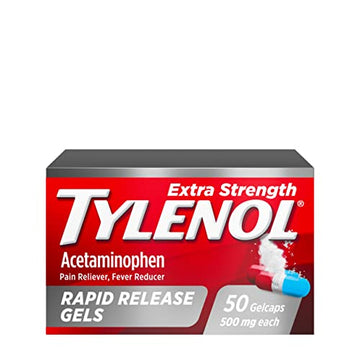 Tylenol Extra Strength Acetaminophen Rapid Release Gels for Pain & Fever, 50 Count TylenolAu supplements