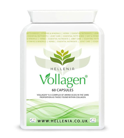 Hellenia Vollagen 500mg - 60 Capsules - Vegan Collagen HelleniaUS supplements