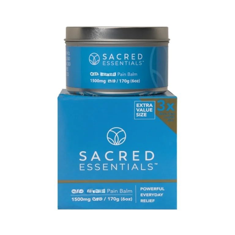 Sacred Essentials™ Extra Strength Hemp Cream, 6 oz, 1500 mg - Ideal for Muscles, HIPS, Joints, Neck, Back, Elbows, Fingers, Hands, and Knees. Made in USA Sacred EssentialsAu supplements