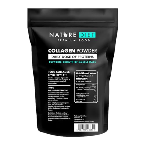 Nature Diet - Collagen Powder 600 g | Hydrolysate | Unflavored | Collagen Peptides | Source of Protein Nature DietAu supplements