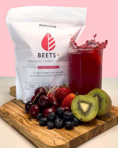 Natrava Beets+ | Organic Beet Root Powder, Vitamins, and Prebiotics | Supports Healthy NatravaAu supplements