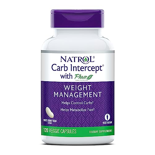 Natrol Carb Intercept with Phase 2 Carb Controller Capsules, White Kidney Bean Extract NatrolUS supplements