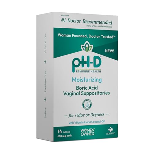 pH-D Feminine Health - Boric Acid Moisturizing Suppository - Woman Owned - for Vaginal Odor pH-D Feminine Health SupportAu supplements