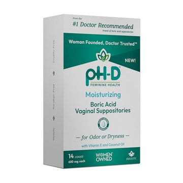 pH-D Feminine Health - Boric Acid Moisturizing Suppository - Woman Owned - for Vaginal Odor pH-D Feminine Health SupportAu supplements