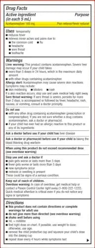 GoodSense Children's Pain and Fever Oral Suspension Liquid, Acetaminophen 160 mg per 5 mL, Bubble Gum Flavor GoodSenseAu supplements