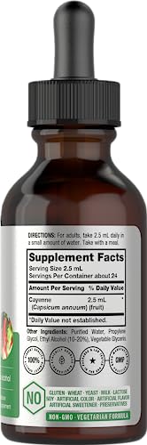 Cayenne Pepper Liquid Extract | 2 fl oz | Vegetarian, Non-GMO, Gluten Free Supplement HorbäachAu supplements