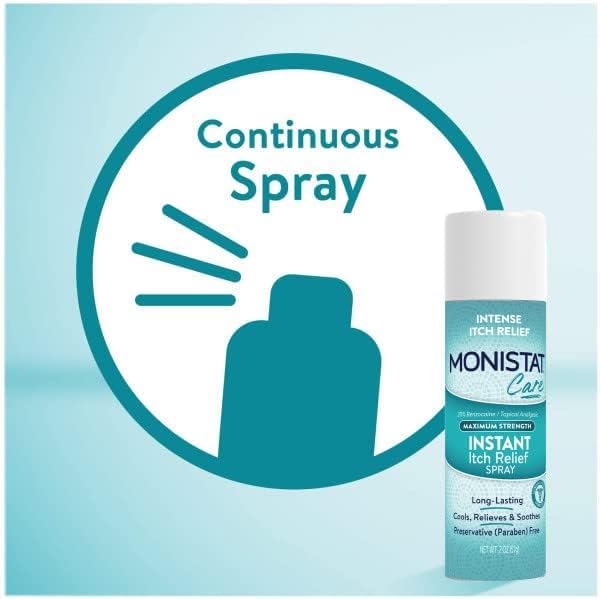 Monistat Instant Itch Relief Spray for Women, Maximum Strength Feminine Itch Care, 2 oz (Pack of 2) MonistatAu supplements