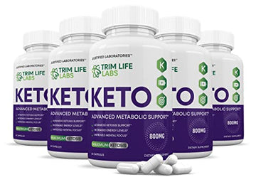 (5 Pack) Trim Life Labs Keto Pills Includes Apple Cider Vinegar Patented goBHB® Exogenou Justified LaboratoriesAu supplements