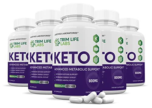 (5 Pack) Trim Life Labs Keto Pills Includes Apple Cider Vinegar Patented goBHB® Exogenou Justified LaboratoriesAu supplements