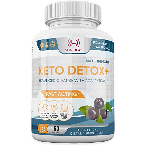 Advanced Keto Colon Cleanser & Detox for Weight Loss - Aids Healthy Colon Function Slim HeatAu supplements