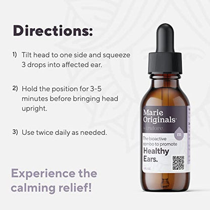 Marie Originals Organic Ear Oil for Ear Infections All Natural Eardrops Marie OriginalsUS supplements