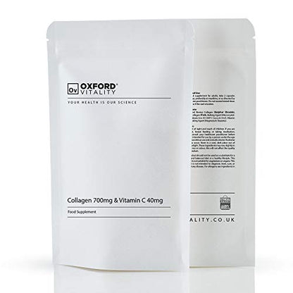 Collagen and Vitamin C Capsules | High Strength and Quality | Oxford Vitality (365) Ov OXFORD VITALITYUS supplements