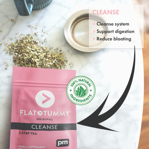 Flat Tummy Tea 2-Step Detox Tea – 2 Week Program – to Boost Energy, Speed Metabolism Flat Tummy TeaAu supplements