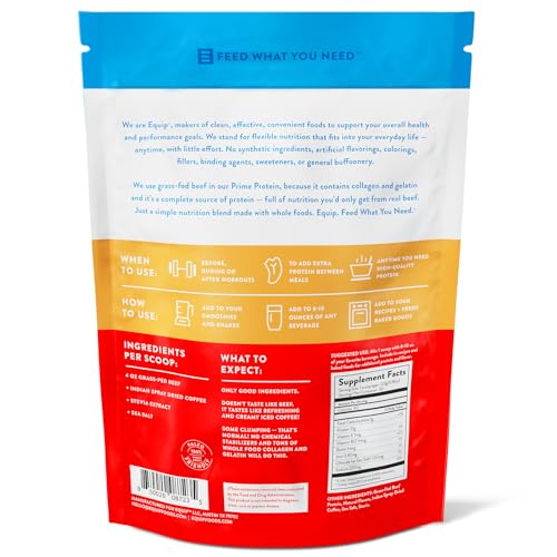 Equip Foods Prime Protein - Grass Fed Beef Protein Powder Isolate - Paleo and Keto EquipUS supplements