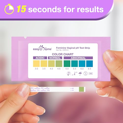 Easy@Home Vaginal pH Test -10 Strips | BV Test Kit at Home for Women | Yeast Infection Test + pH Balance Easy@HomeAu supplements