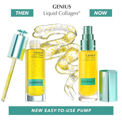 Algenist GENIUS Liquid Collagen - Vegan, Plant-Based Collagen Dropper with Vitamin E & Omega 3 ALGENISTUS supplements