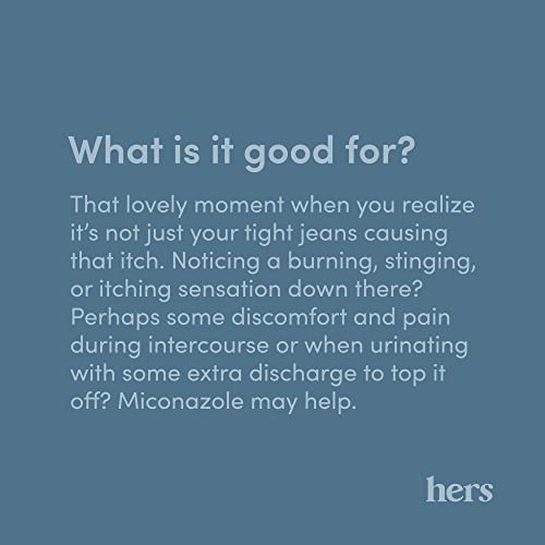 Hers Miconazole 3 Day Yeast Infection Treatment - Treats Vaginal Itching, Burning, Discharge HIMS & HERSAu supplements