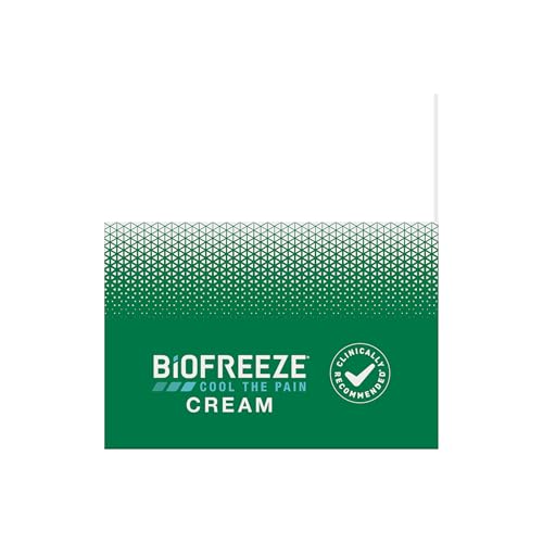 Biofreeze Pain Relief Cream for Knee, Neck, Hip, Joint, Shoulder, & Simple Backache, Arthritis Pain Reliever, Sore Muscle Relief, Cooling Menthol Pain Cream, 3 Oz BiofreezeAu supplements