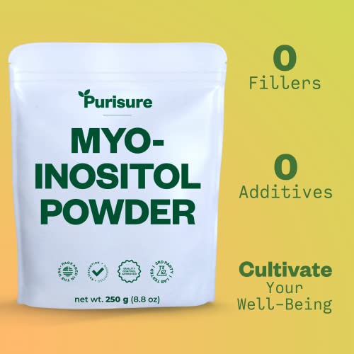 Purisure Myo-Inositol Powder, 250g, Fertility, Hormonal Balance and Ovarian Support PurisureUS supplements