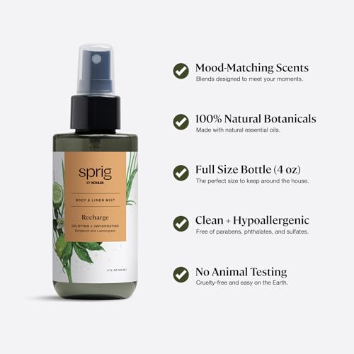 Sprig by Kohler Recharge Body & Linen Mist SPRIG BY KOHLERAu supplements