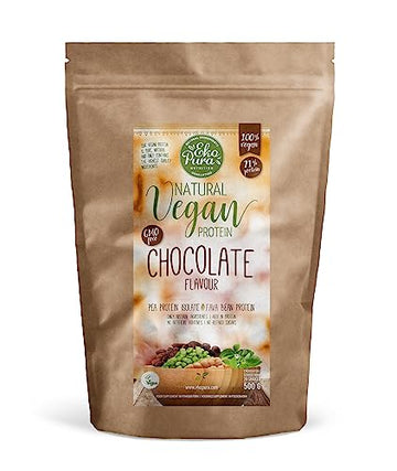 Ekopura Natural Vegan Protein - Chocolate - 500g | 76% Protein | 100% Plant-Based Ingredients EkopuraAu supplements