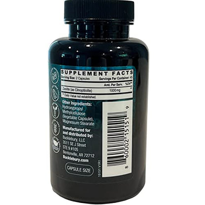 BUCKLEBURY Zeolite Micronized Smart Mineral Capsules - Supports Detox, Immune BUCKLEBURYUS supplements