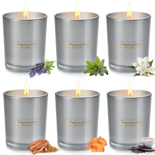 6 Pack Candles Clearance, Large Scented Candles, Candles for Home Scented, 35oz 250 Hour Long VSAFHZAu supplements