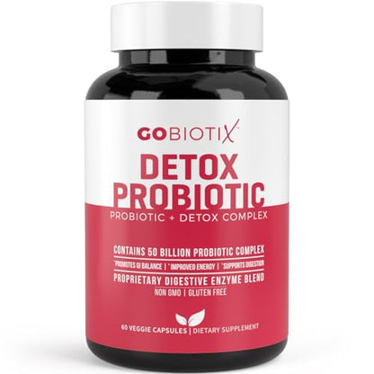 GOBIOTIX Detox Probiotic Supplement with Digestive Enzymes, Milk Thistle, Turmeric GOBIOTIXUS supplements