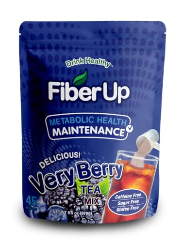 FIBER UP, Delicious Prebiotic Soluble Fiber Supplement, Very Berry Tea, 45 Servings. FIBER UPAu supplements