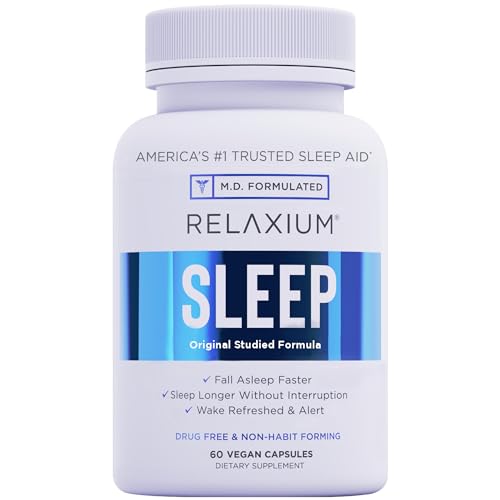 Relaxium Sleep Aid, 30-Day Supply, Dietary Supplement, Better Sleep, Magnesium RelaxiumUS supplements