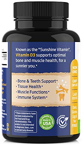 ForestLeaf - Vitamin D3 IU Weekly Supplement (50,000 IU - 240 Count) ForestLeafAu supplements