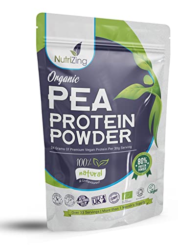 Award Winning Vegan Pea Protein Powder - Organic & Pure - Canadian Peas - No Soy, No Gluten NutriZingAu supplements