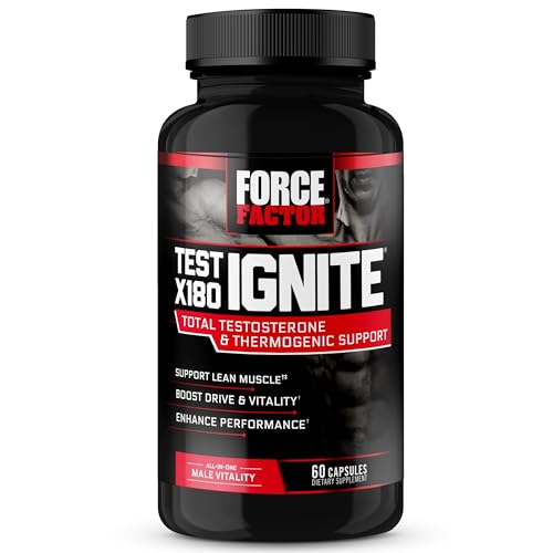 FORCE FACTOR Test X180 Ignite Testosterone Booster for Men, Testosterone Support Force FactorAu supplements