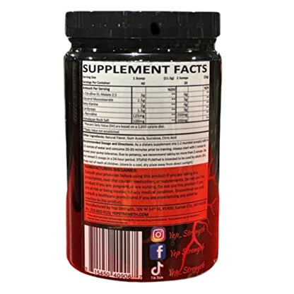 Yep Strength Stupid Pumped (Strawberry Lemonade) Yep StrengthUS supplements